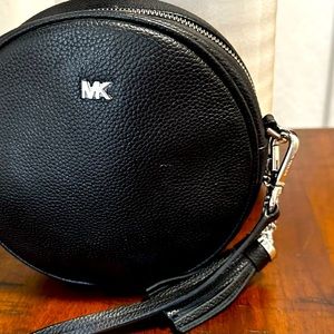 Michael Kors Pebble Leather Circle Canteen Crossbody